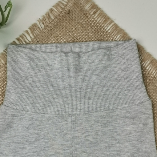 شلوار نوزادی اسلش برند h and m طرح کمرکش طوسی کمرنگ