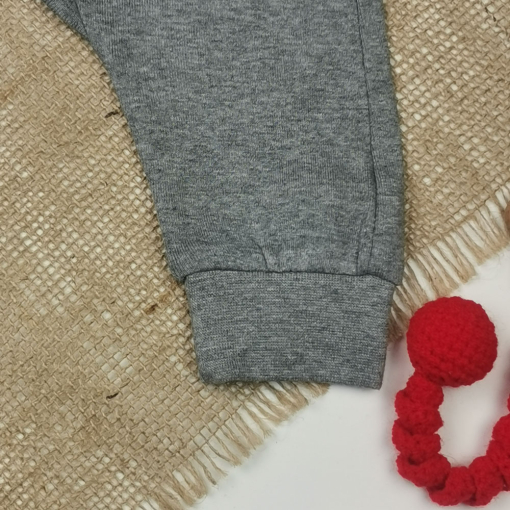 شلوار نوزادی اسلش برند h and m طرح کمرکش طوسی پررنگ