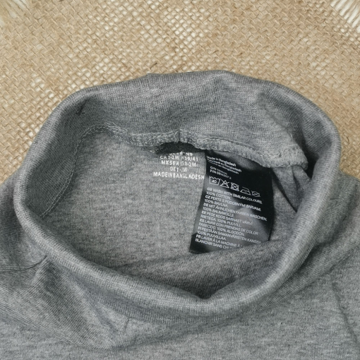 شلوار نوزادی اسلش برند h and m طرح کمرکش طوسی پررنگ