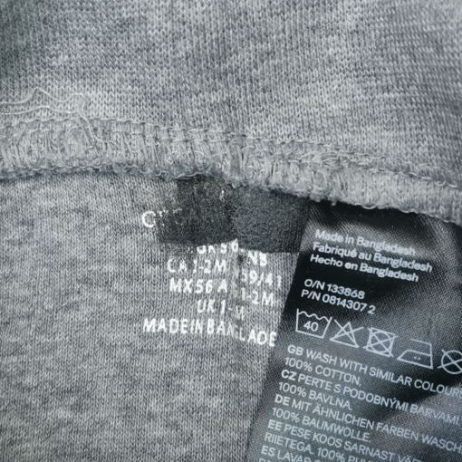 شلوار نوزادی اسلش برند h and m طرح کمرکش طوسی پررنگ