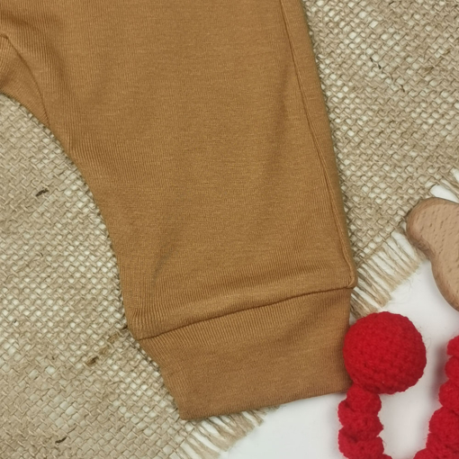شلوار نوزادی اسلش برند h and m کمرکش شتری رنگ