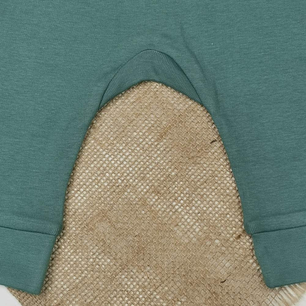 شلوار نوزادی اسلش برند h and m کمرکش سبز تیره رنگ - 2 تا 4 ماه