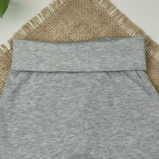 شلوار نوزادی اسلش برند h and m کمرکش طوسی کمرنگ - 1 تا 2 ماه