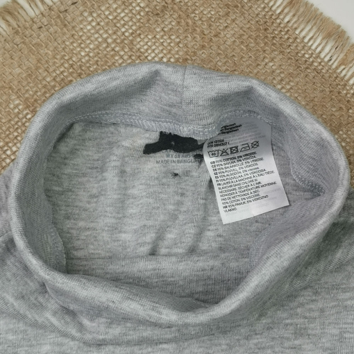 شلوار نوزادی اسلش برند h and m کمرکش طوسی کمرنگ - 1 تا 2 ماه