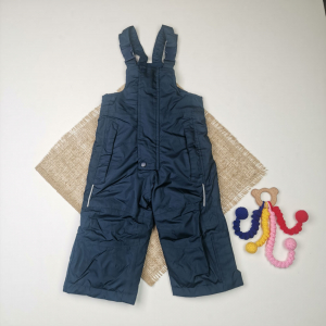 شلوار اسکی نوزادی برند impidimpi طرح بند دار سرمه ای رنگ - 6 تا 12 ماه