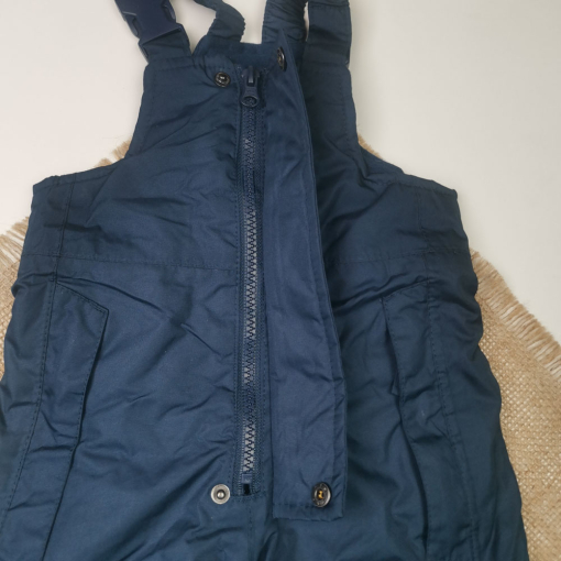 شلوار اسکی نوزادی برند impidimpi طرح بند دار سرمه ای رنگ - 6 تا 12 ماه