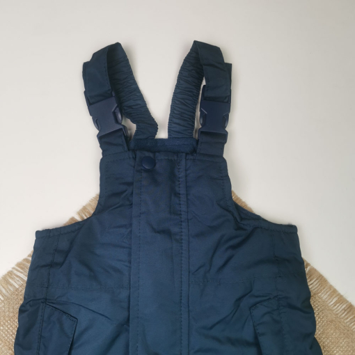 شلوار اسکی نوزادی برند impidimpi طرح بند دار سرمه ای رنگ - 6 تا 12 ماه