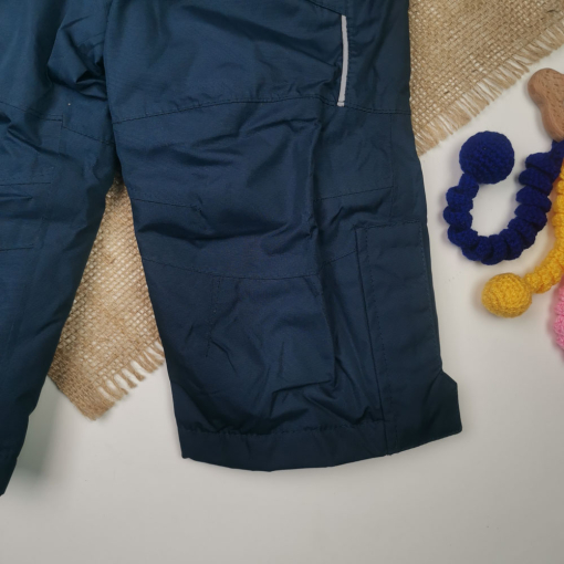 شلوار اسکی نوزادی برند impidimpi طرح بند دار سرمه ای رنگ - 6 تا 12 ماه