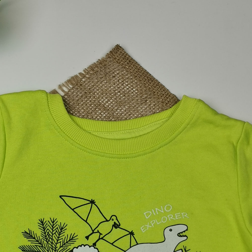 بلوز توکرکی پسرانه آستین بلند برند لوپیلو طرح دایناسور سبز رنگ - 2 تا 4 سال