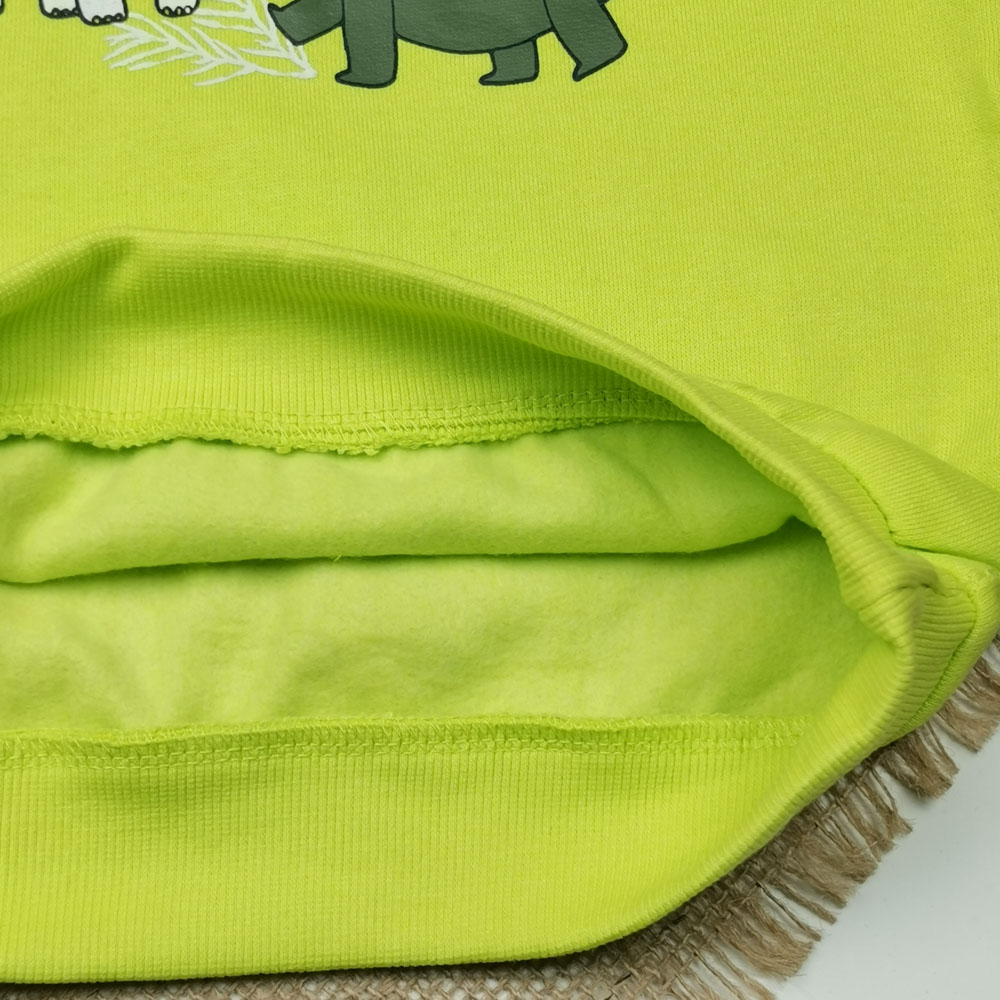 بلوز توکرکی پسرانه آستین بلند برند لوپیلو طرح دایناسور سبز رنگ - 2 تا 4 سال