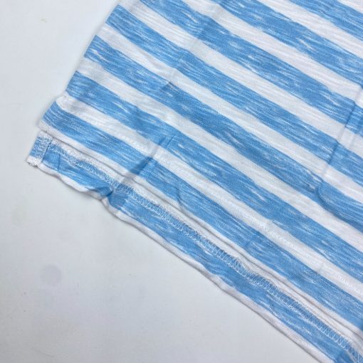 تیشرت پسرانه آستین کوتاه برند لوپیلو طرح راه راه دکمه دار سفید رنگ - Image 4