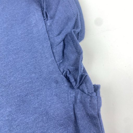 تیشرت دخترانه آستین تاپ برند لوپیلو پرک پرکی سرمه ای رنگ - Image 3