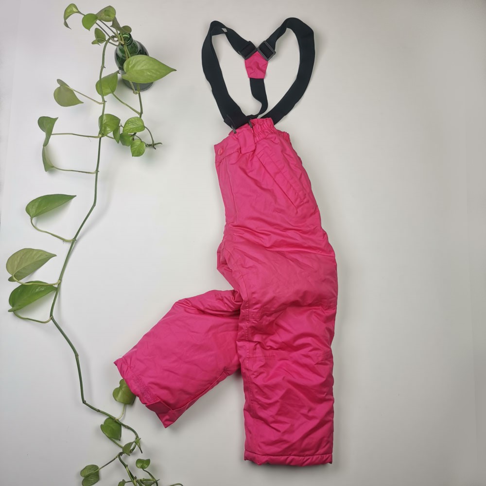 شلوار اسکی طرح کش دار صورتی رنگ