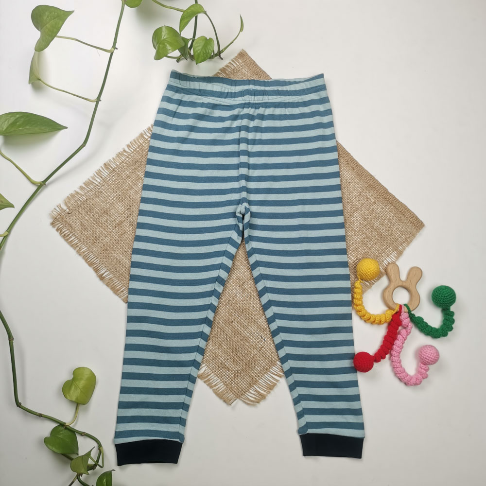 شلوار اسلش پسرانه برند لوپیلو طرح راه راه آبی رنگ - 2 تا 4 سال