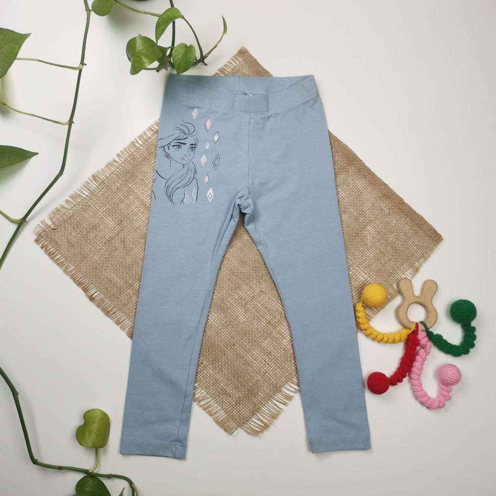 شلوار دخترانه برند لوپیلو طرح دختر آبی رنگ - 2 تا 4 سال