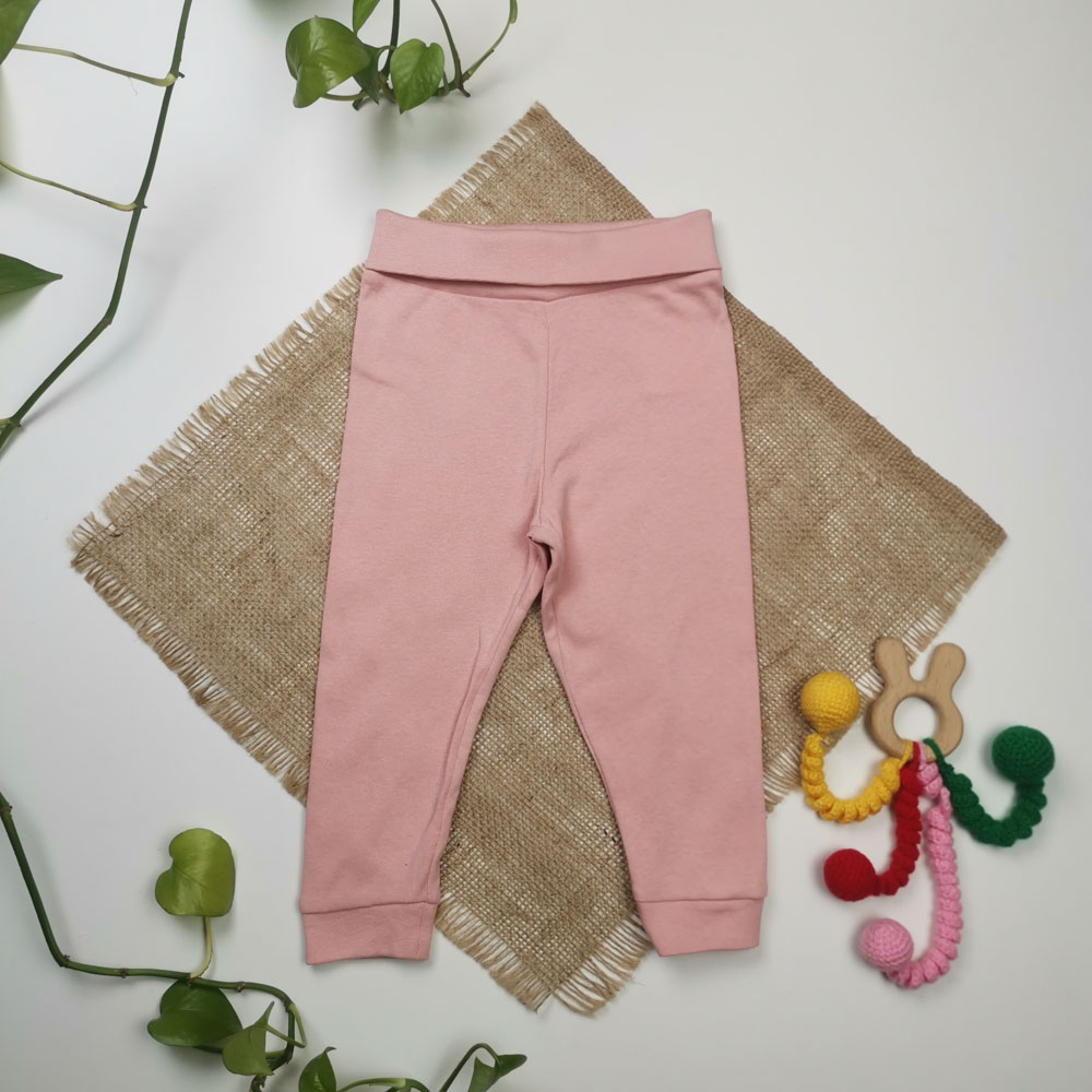 شلوار اسلش نوزادی دخترانه برند لوپیلو کمرکش صورتی رنگ - 6 تا 12 ماه