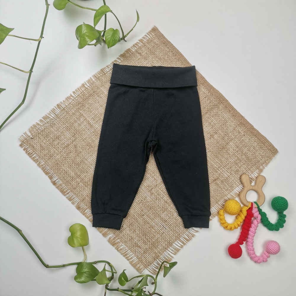 شلوار اسلش نوزادی برند لوپیلو کمرکش مشکی رنگ