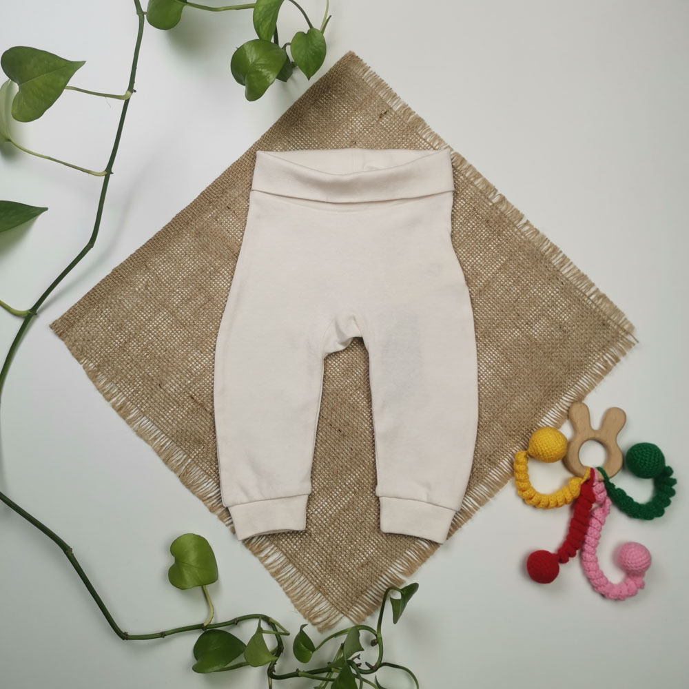 شلوار کمرکش لوپیلو طرح آهو نباتی