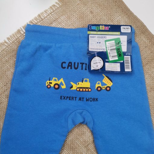 شلوار توکرکی برند لوپیلو بندک دار آبی رنگ - 6 تا 12 ماه - Image 3