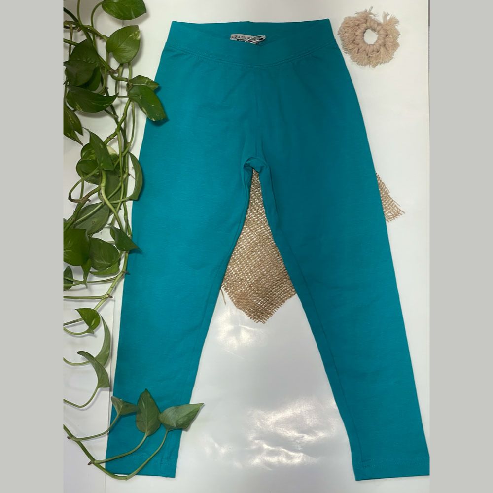 شلوار راسته برند PlazaItLIaGIrls طرح ساده سبز ابی رنگ