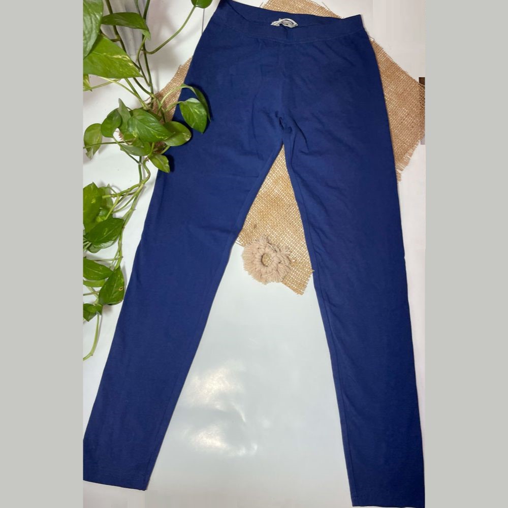 شلوار راسته برند PlazaItLIaGIrls طرح ساده سرمه ای رنگ - 8 تا 9 سال