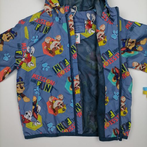 سویشرت بارونی نوزادی پسرانه آستین بلند طرح سگهای نگهبان آستر دار فیلی رنگ