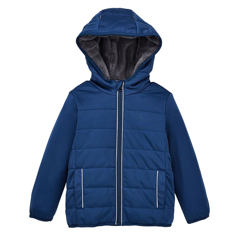 کاپشن نوزادی پسرانه آستین بلند توکرکی سرمه ای رنگ