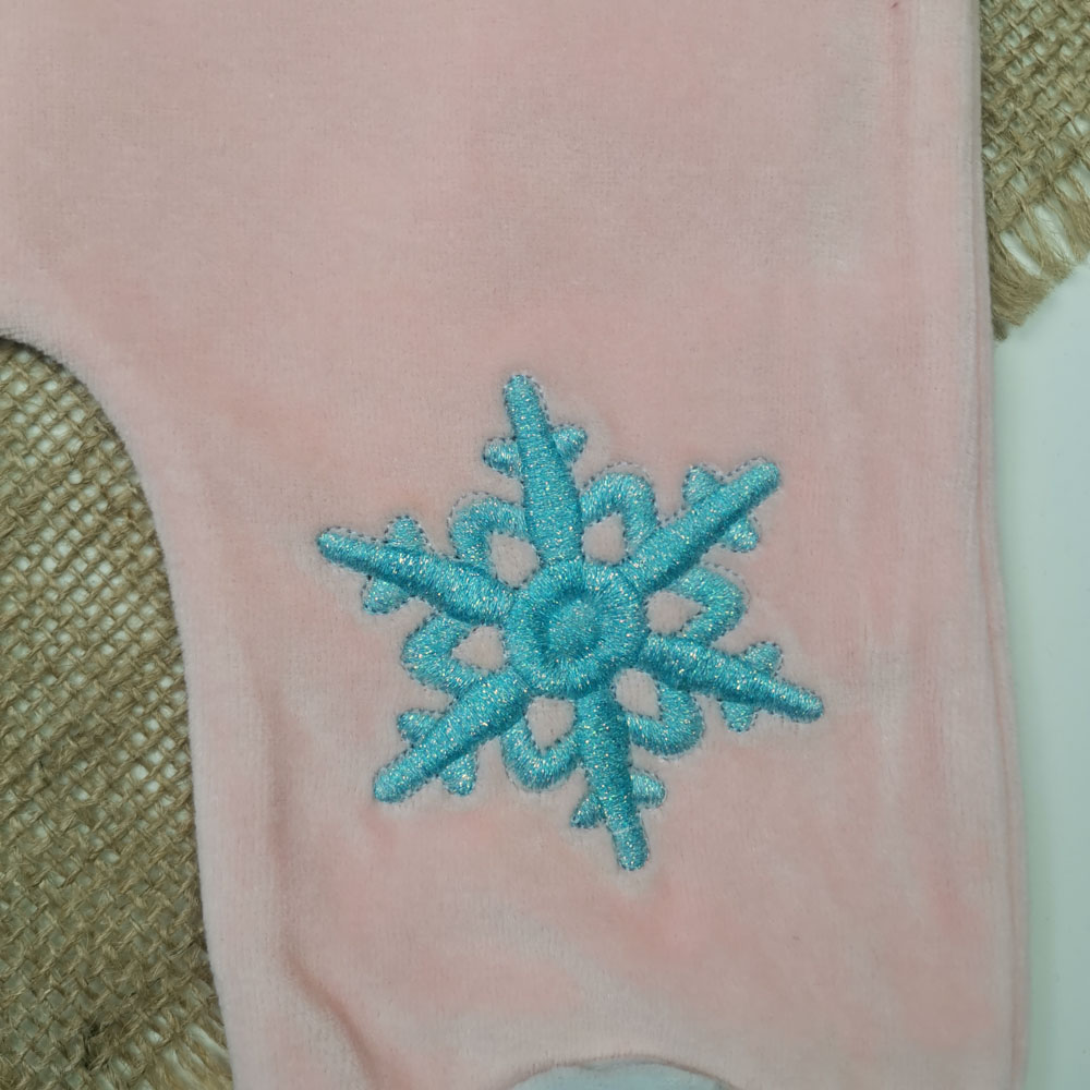 سرهمی نوزادی دخترانه آستین بلند برند Disney طرح دختر جوراب دار صورتی رنگ