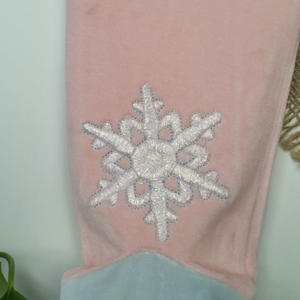 سرهمی نوزادی دخترانه آستین بلند برند Disney طرح دختر جوراب دار صورتی رنگ