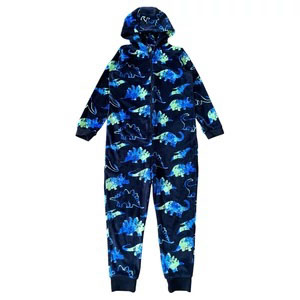 سرهمی تو کرک آستین بلند برند Tu طرح دایناسور کلاه دار مشکی رنگ - 11 تا 12 سال