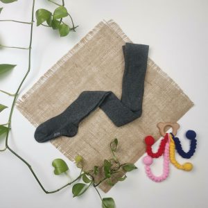 جوراب شلواری برند alive طوسی سیر رنگ