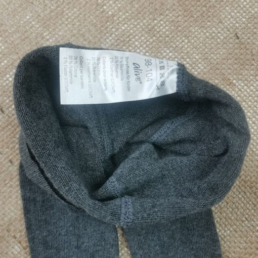 جوراب شلواری برند alive طوسی سیر رنگ