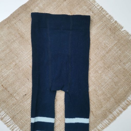 جوراب شلواری برند alive طرح راه راه سرمه ای رنگ