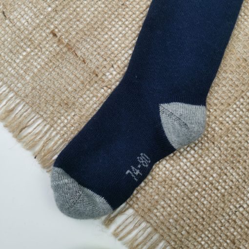 جوراب شلواری نوزادی توکرکی سرمه ای رنگ