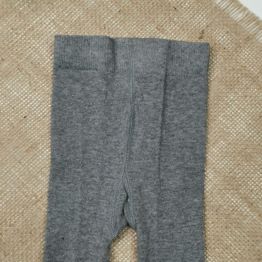 جوراب شلواری نوزادی برند poco piano طوسی تیره رنگ