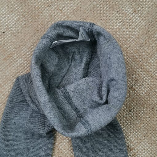 جوراب شلواری نوزادی برند poco piano طوسی تیره رنگ