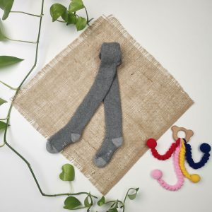 جوراب شلواری نوزادی توکرکی طوسی رنگ