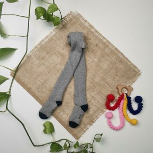 جوراب شلواری نوزادی توکرکی طوسی رنگ