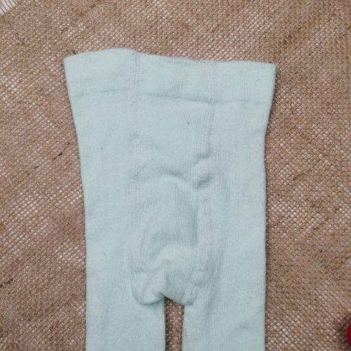 جوراب شلواری نوزادی برند poco piano سبز پاستلی رنگ