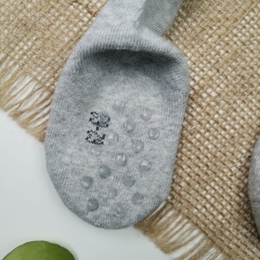 جوراب شلواری نوزادی برند poco piano طوسی روشن رنگ