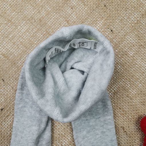 جوراب شلواری نوزادی برند poco piano طوسی روشن رنگ