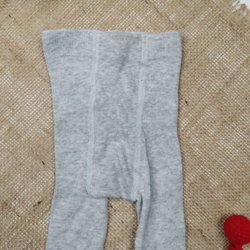 جوراب شلواری نوزادی برند poco piano طوسی روشن رنگ