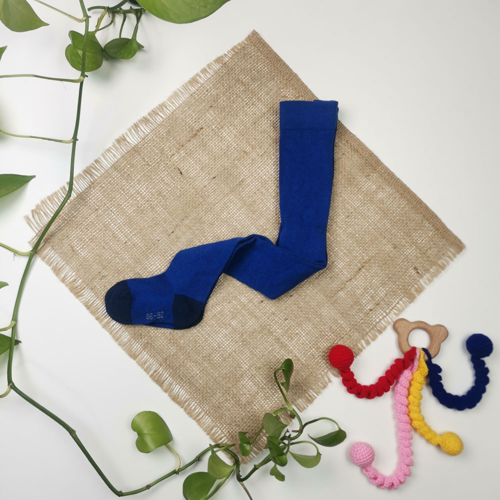 جوراب شلواری نوزادی برند poco piano آبی تیره رنگ - 12 تا 24 ماه