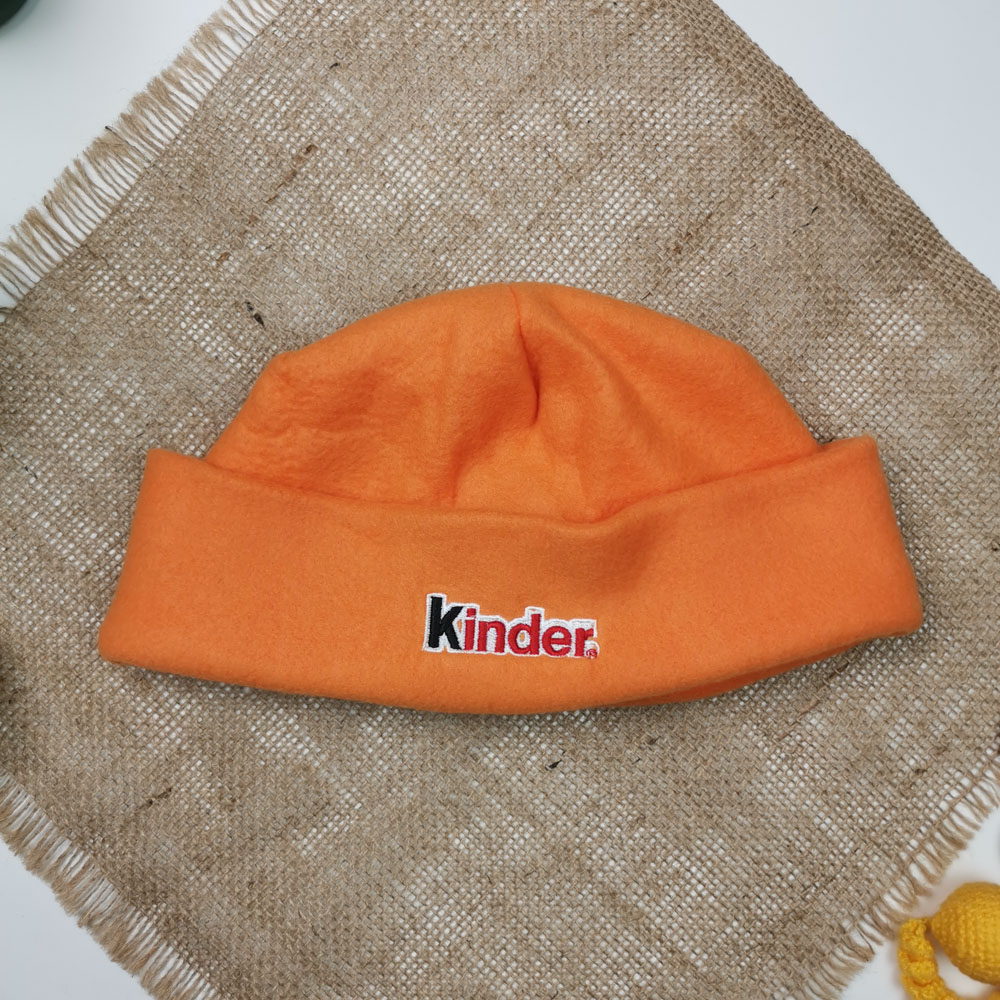 کلاه طرح کیندر نارنجی رنگ  - فری سایز