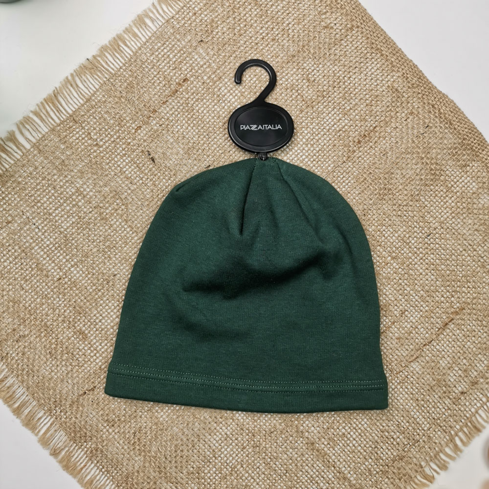 کلاه تو کرکی سبز تیره رنگ  - 2 تا 4 سال