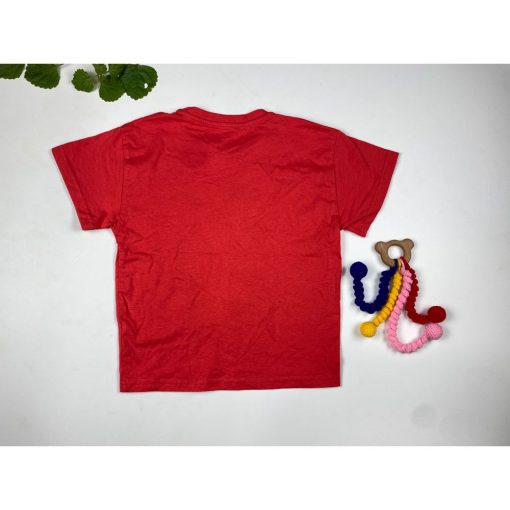 تیشرت دخترانه آستین کوتاه طرح نوشته انگلیسی یقه گرد مدل آزاد سفید رنگ - 10 سال