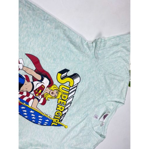 تیشرت دخترانه آستین کوتاه طرح نوشته انگلیسی یقه گرد مدل آزاد سفید رنگ - 10 سال