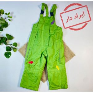 ایراد دار _ شلوار گرم شلوار گرم دو بنده سبز رنگ  - 2 تا 3 سال