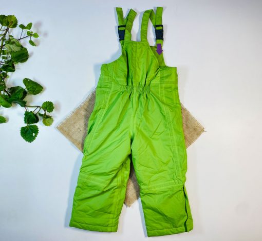 ایراد دار _ شلوار گرم شلوار گرم دو بنده سبز رنگ - 2 تا 3 سال