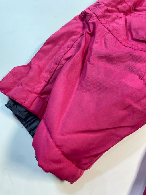 ایراد دار _ شلوار گرم نوزادی دخترانه شلوار دو بنده سرخابی رنگ  - 12 تا 18 ماه